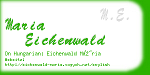 maria eichenwald business card